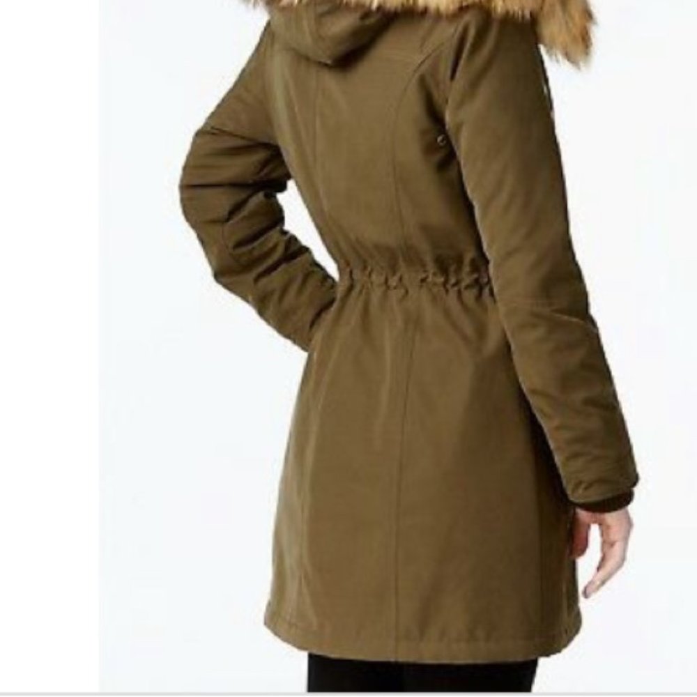 Customizable Faux-Fur-Trim Anorak Coat - Picture 2 of 8